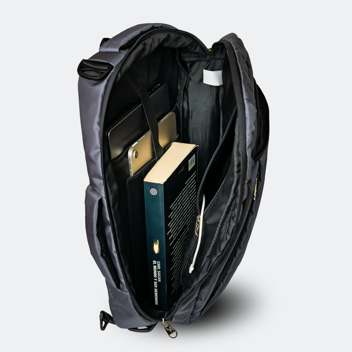 MORRAL EJECUTIVO CONVERTIBLE GRIS PLATA