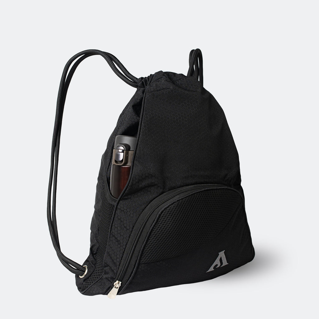 TULA DEPORTIVA CON BOLSILLO PARA TERMO NEGRA